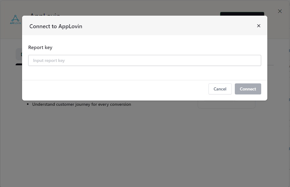 Input the Key in Attribuly