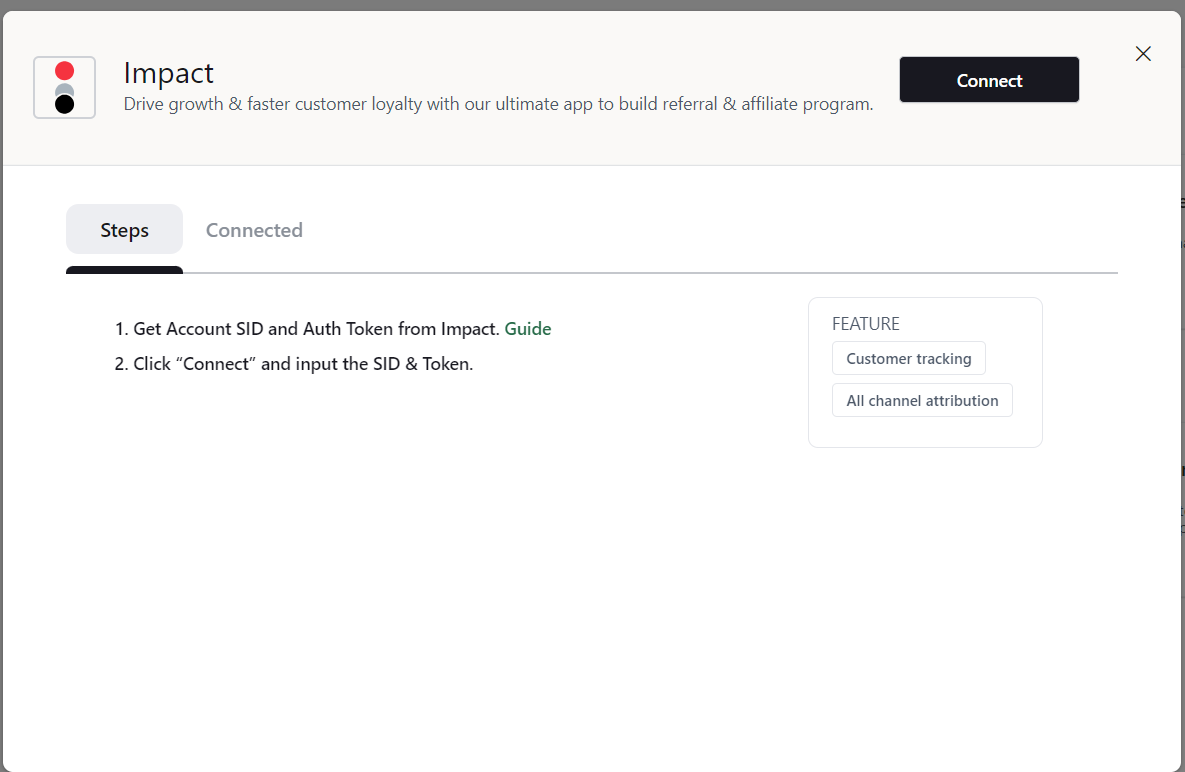 Connect Your Impact Account
